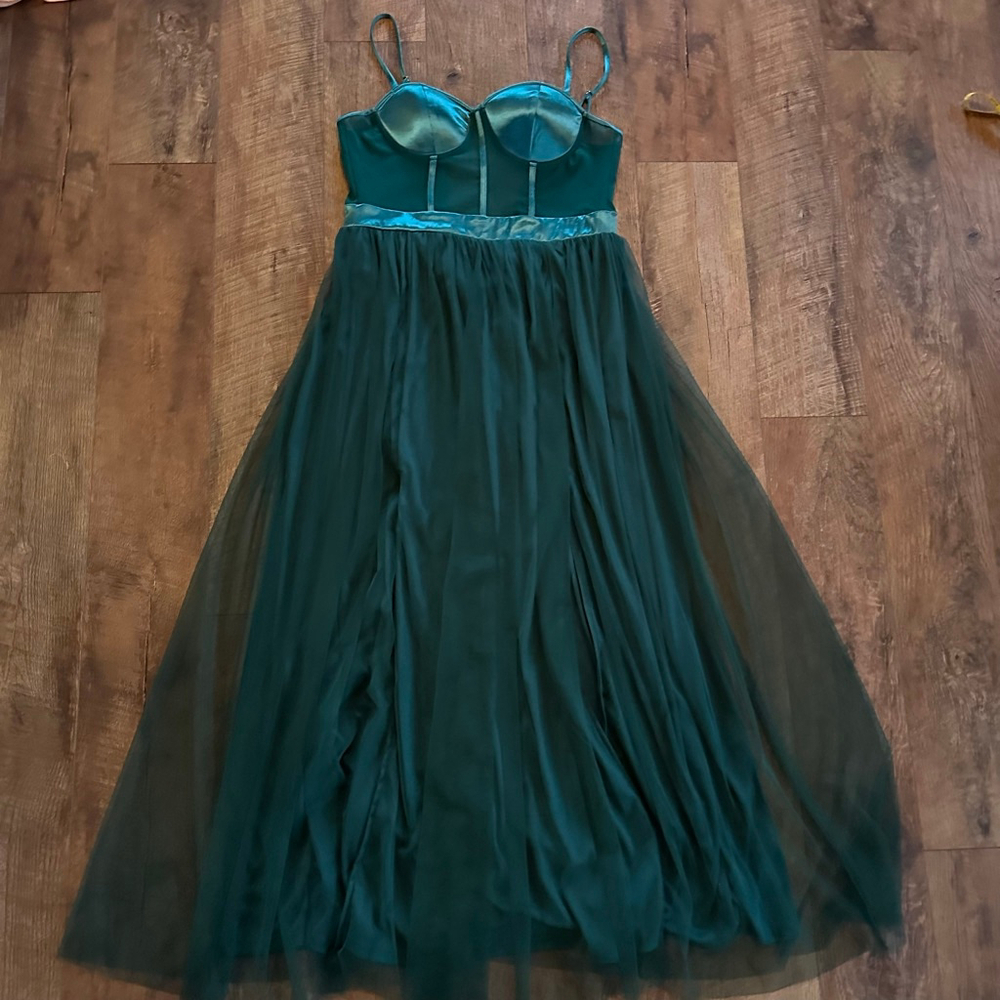 Women's Green Maxi Dress L - Picture 2 of 11